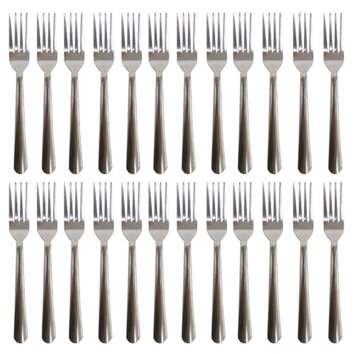 24 Heavy Duty Dinner Forks Stainless Steel Dishwasher Safe Windsor Flatware 7"