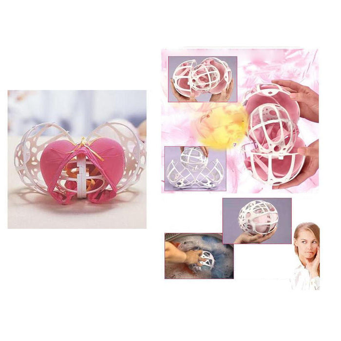 Dual Ball Bubble Bra Saver Hot Washers Laundry Washing Double Machine Protector