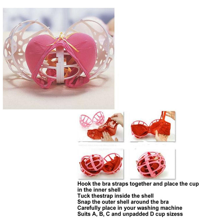 4 PC Ball Bubble Bra Saver Hot Washers Laundry Washing Double Machine Protector