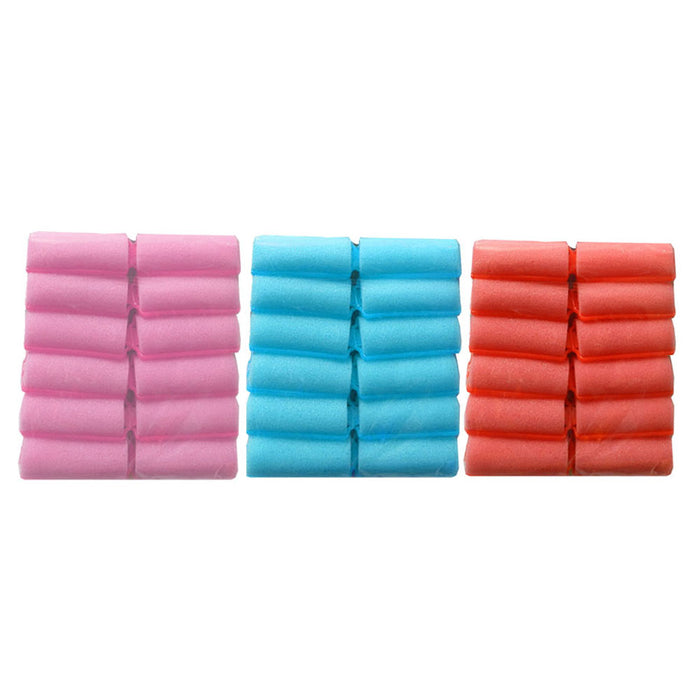 30 X Foam Hair Rollers Medium Soft Cushion Curlers Care Styling Curls Waves New