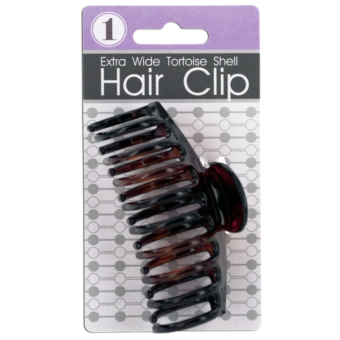 4 X Hair Claw Clips 3.5" Large Jaw Clip Clamp Jumbo Tortoise Shell Brown Women's