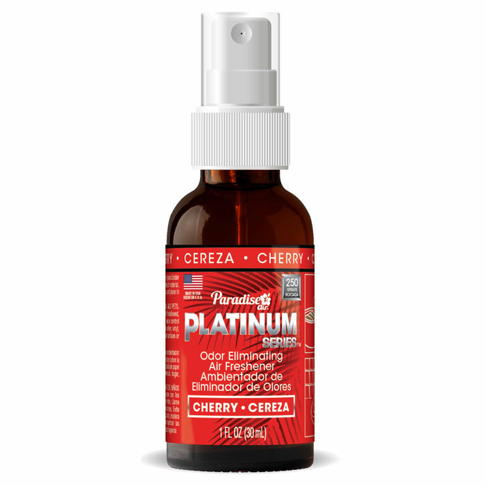 1 Paradise Platinum Air Freshener Spray Odor Eliminator Fragrance Scent Cherry
