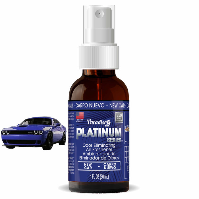 1 Paradise Platinum Air Freshener Spray Odor Eliminator Fragrance Scent New Car