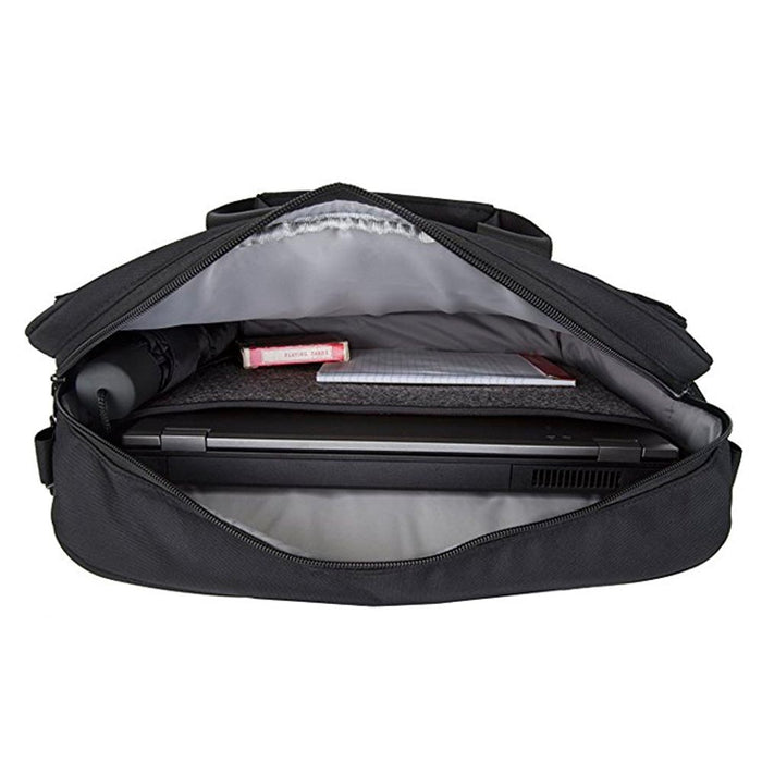 Travelon Men Briefcase Anti Theft 15" Messenger Bag Laptop Business Travel Black