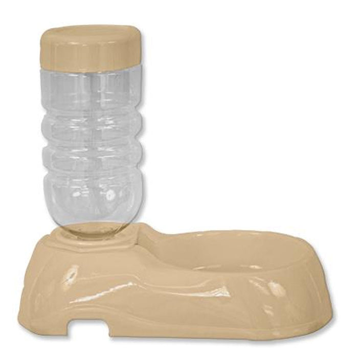 Plastic Pet Dog Puppy Cat Automatic Water Food Dispenser Combo Dish Bowl Feeder