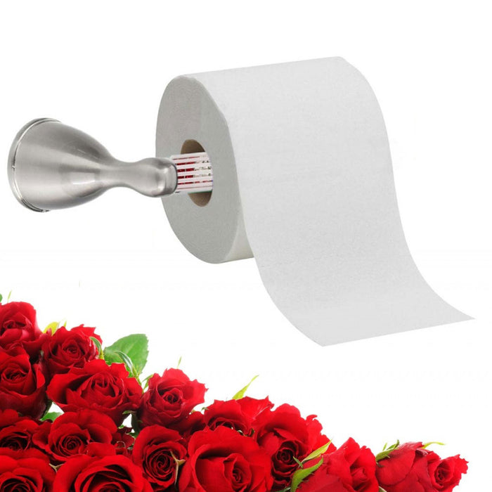 6 Rose Scented Toilet Tissue Paper Roller Holders Roll Replacement Spindle New