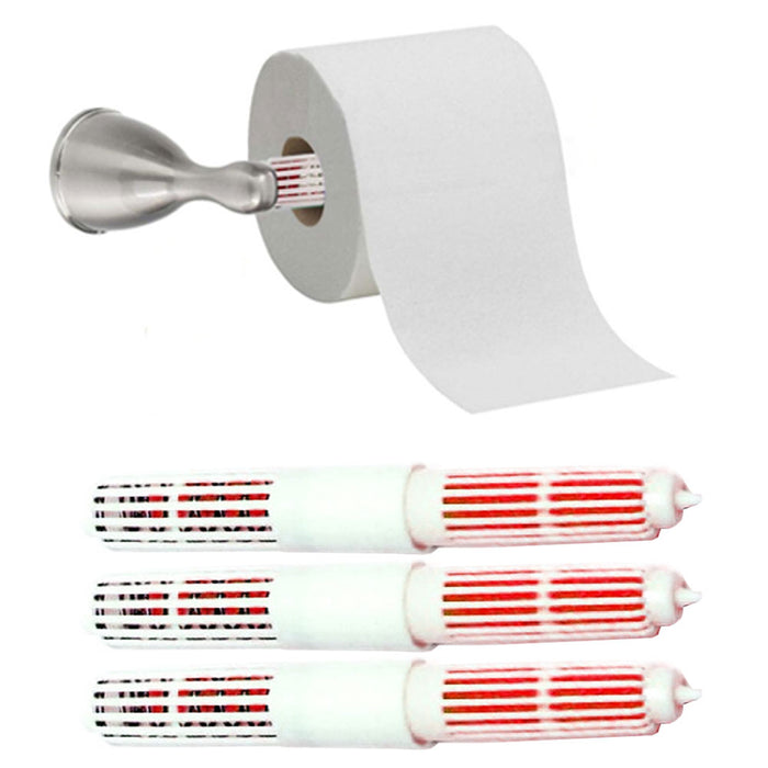 3 Scented Toilet Paper Rollers Holder Replacement Bathroom Spindle Spring
