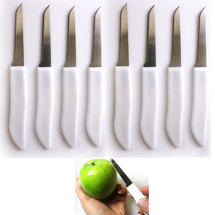 8 Paring Knives Stainless Steel Set Sharp Kitchen Blades Cutlery Cooking Knife