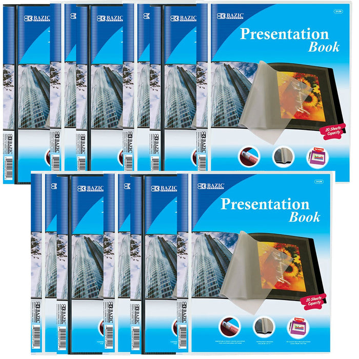 10 Pc Presentation Books Portfolio 10 Pockets Binder Document Folder Organizer