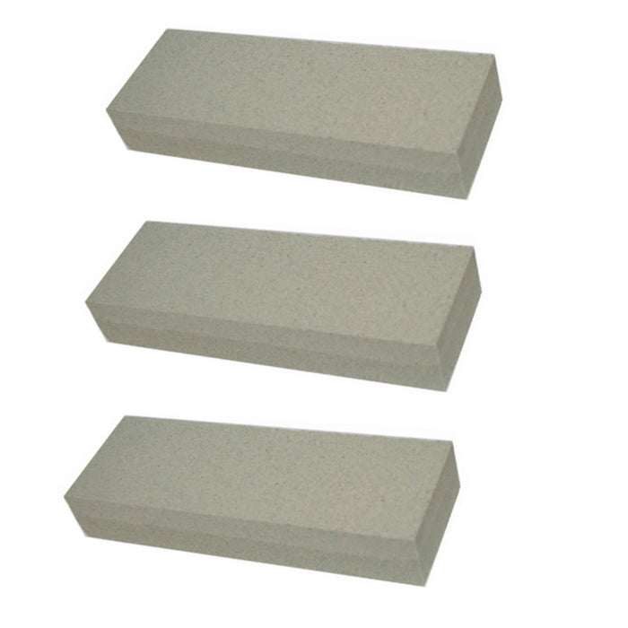3 Pack 6" Aluminium Oxide Sharpening Stone Dual Hone Grit Knife Blade Sharpener