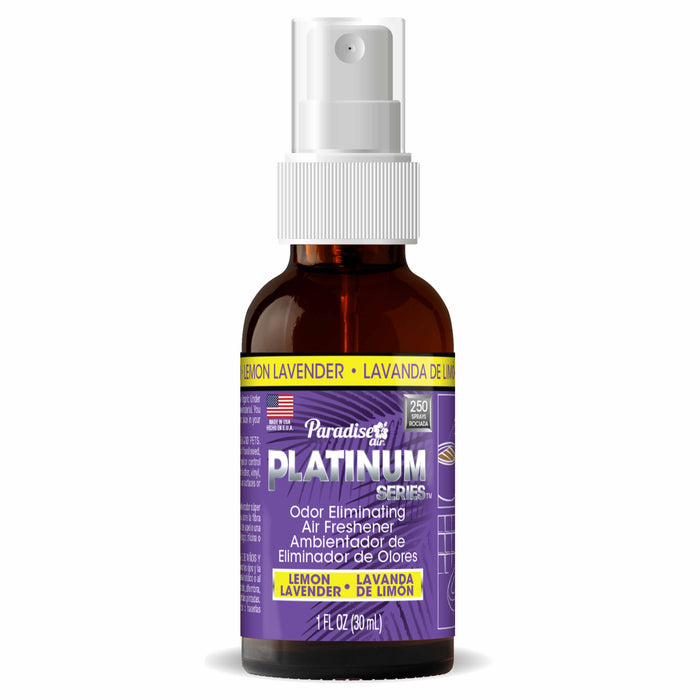 1 Paradise Platinum Air Freshener Spray Odor Eliminator Fragrance Lemon Lavender