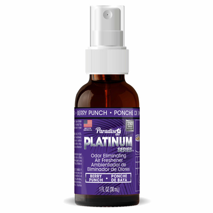1 Pc Paradise Platinum Air Freshener Spray Odor Eliminator Fragrance Scent Berry
