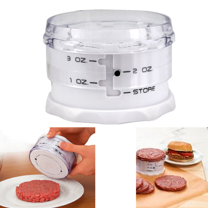 Adjust A Burger Mini Adjustable Slider Hamburger Patty Maker Press Set 1 - 3 OZ