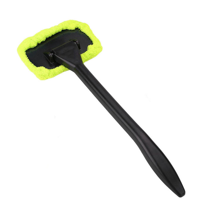 1 Microfiber Windshield Cleaner Glass Wiper Handle Easy Clean Car Shine Windows