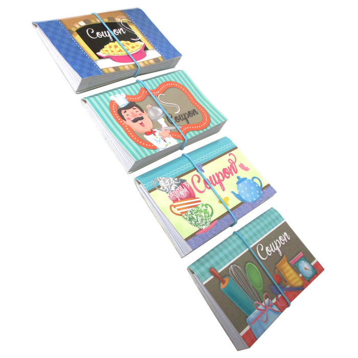 4 Pk 12 Pocket Coupon Organizer Holder Expanding File Wallet Purse Carrier 7"x4"