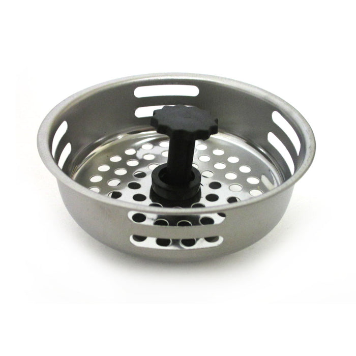 2 Pack Stainless Steel Kitchen Sink Drain Strainer Basket Stopper Filter 3.2"