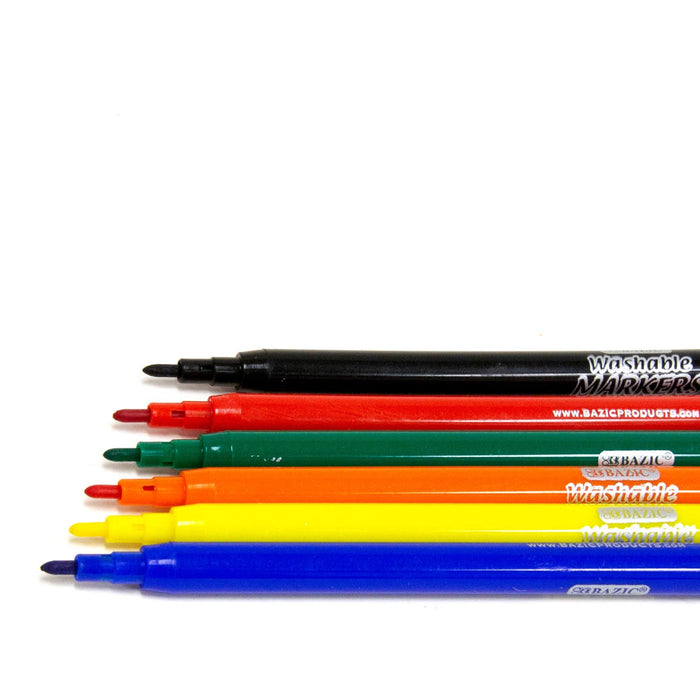 60 PC Coloring Books Markers Washable Color Pens Art School Fine Tip Line Marker