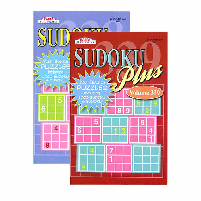 2 Pc Sudoku Puzzle Books Sumoku Collection Number Find Solving Large Print Fun