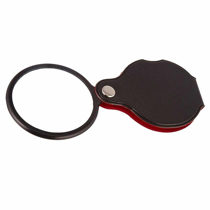 1 Pc 5X Mini Magnifying Glass Folding Pocket Magnifier Loupe 2" Magnification