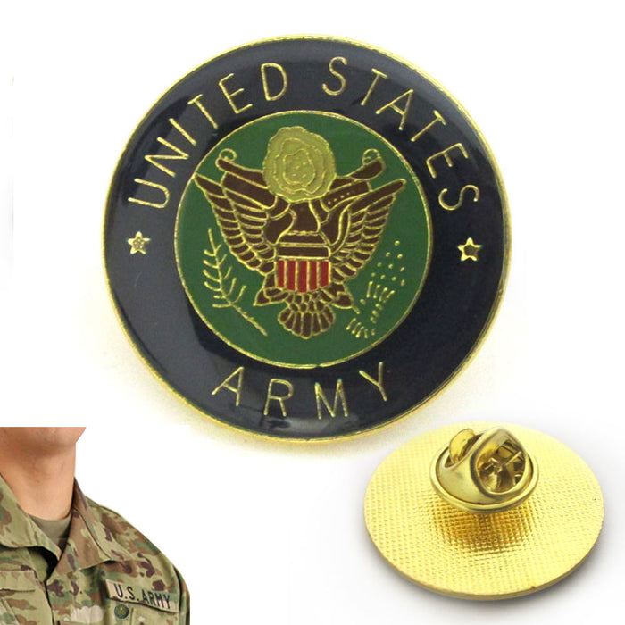 Us Army Seal Logo Pin 1" Round Button Metal Lapel Hat Pinback Tie Tack Patriotic