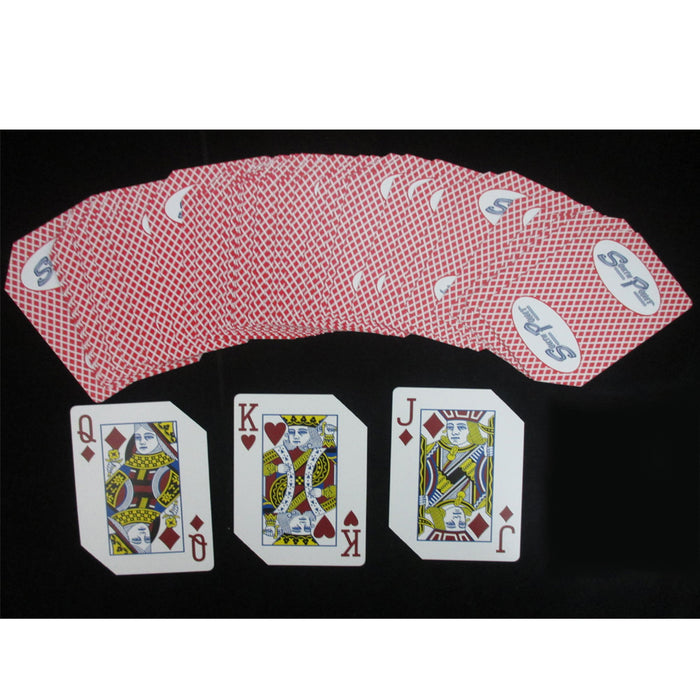 1 Pk Deck Bee Casino USED Standard Poker Playing Cards Pro Red Deck Sealed Box