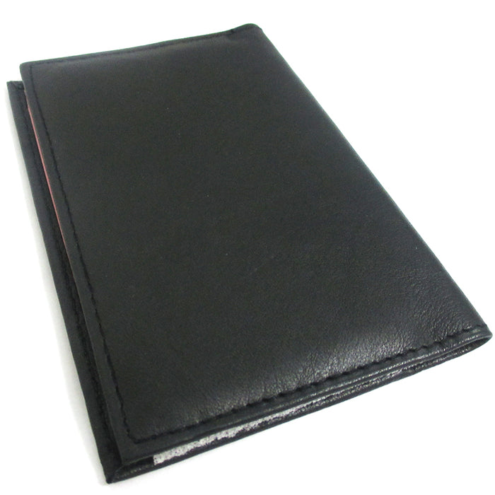 Venezuela Genuine Leather Passport Cover Holder Black Wallet Case Card Protector