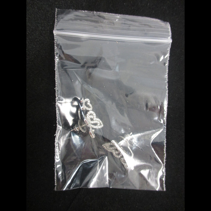 100 Baggies W 2"X3" H Small Reclosable Seal Clear Plastic Poly Bag 2.5ml