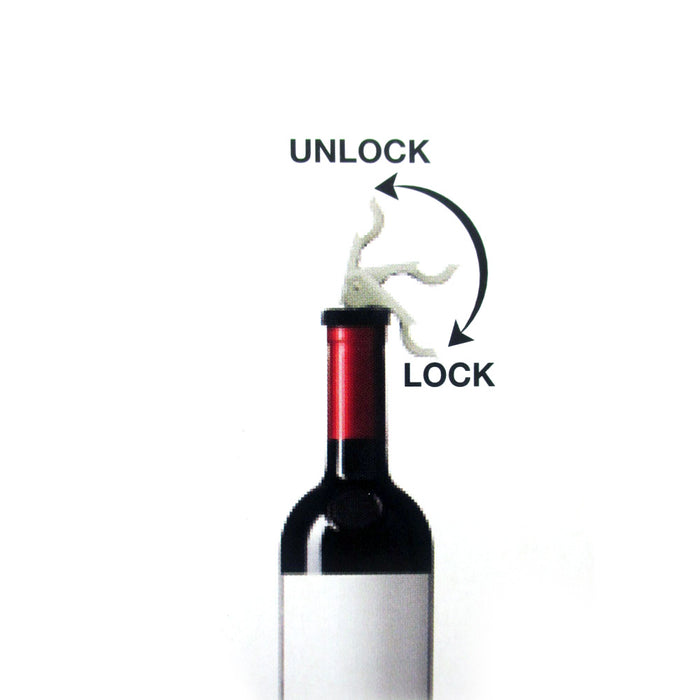6 Wine Bottle Stoppers Keep Fresh Saver Vacuum Sealer Preserver Airtight Set