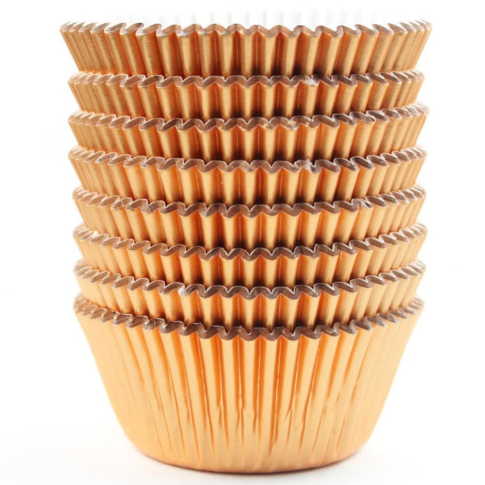 500 Mini Foil Gold Baking Cups Cupcake Muffin Liners Bake Pastry Party Samplers