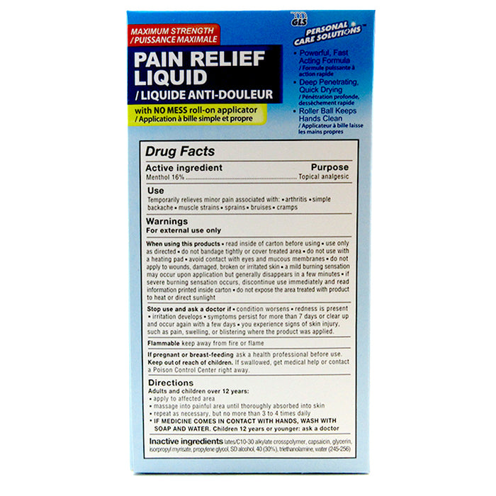 2 Soothing Pain Relief Roll On Liquid Maximum Strength 2.5 Oz (EXP Date 9/2019)