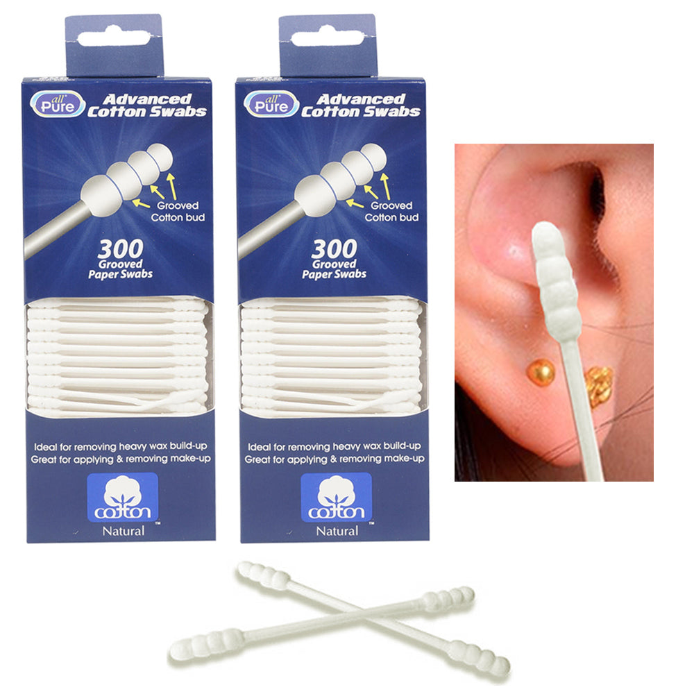 400 Ct Cotton Swabs Double Tipped Applicator Q Tip Safety Ear Wax Makeup  Remover
