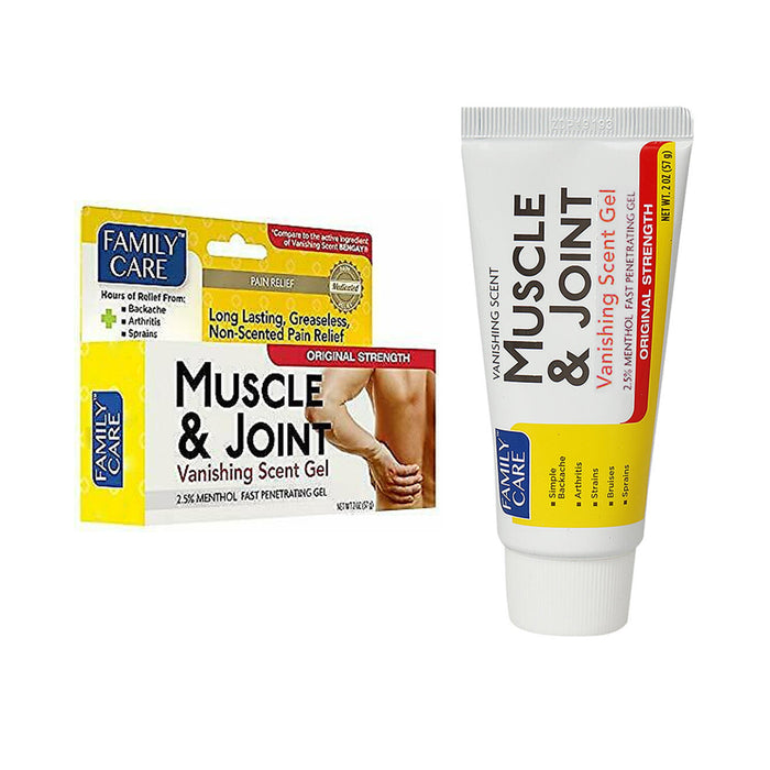 2 Pc Muscle Rub Gel 2oz Non Scented Fast Acting Ultra Strength Pain Relief Cream