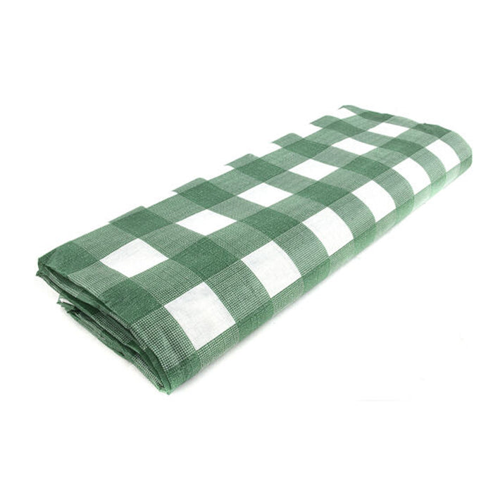 2 Pc Flannel Vinyl Reusable Checkered Tablecloth Vinyl Picnic Party Table Cover
