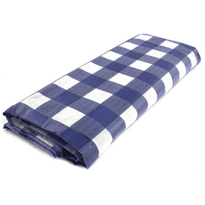 1 Flannel Vinyl Tablecloth Checkered Picnic Outdoor Table Cover Cloth 52" X 70"