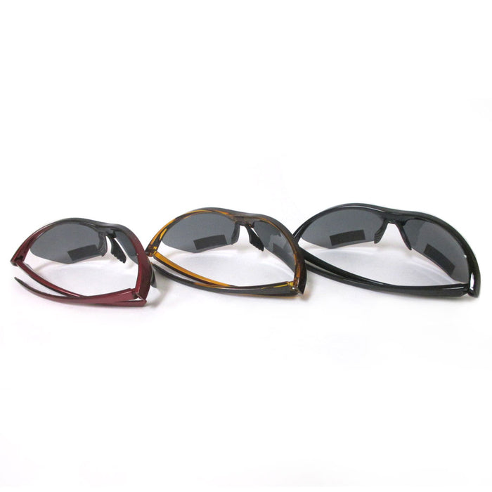 2 Pair Sunglasses Wrap Men Sport Running Fishing Golfing Driving Cycling Glasses