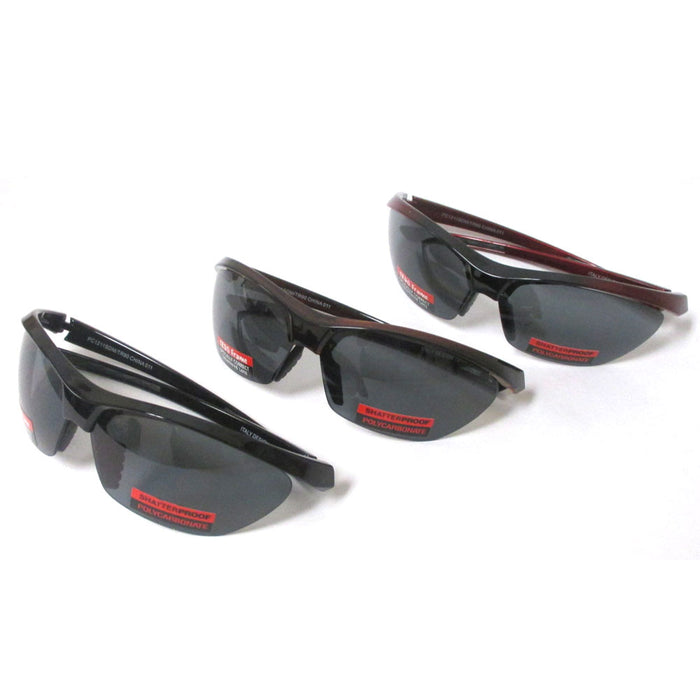 2 Pair Sunglasses Wrap Men Sport Running Fishing Golfing Driving Cycling Glasses