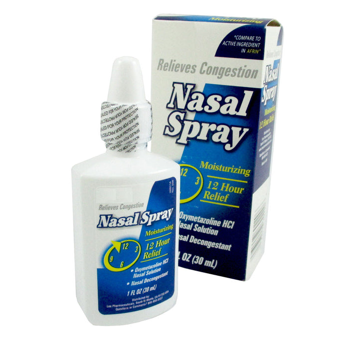Moisturizing Nasal Decongestant Spray Oxymetazoline Allergy Sinus Stregth Relief