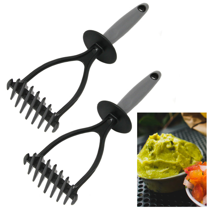 2 X Mashed Potato Press Vegetable Avocado Guac Smasher Hand Tool Kitchen Gadget