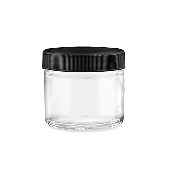 48 PET Clear Plastic Jars 2 Oz With Lids Empty Slime Container Food Cream Jars