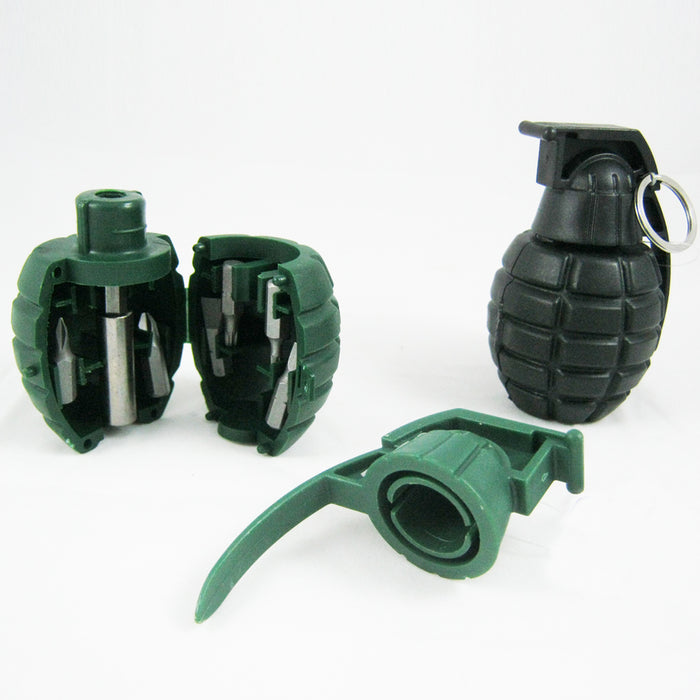Grenade Screwdriver 7 in 1 Green Keychain Keyring GREAT for Gift !! *HOT ITEM*
