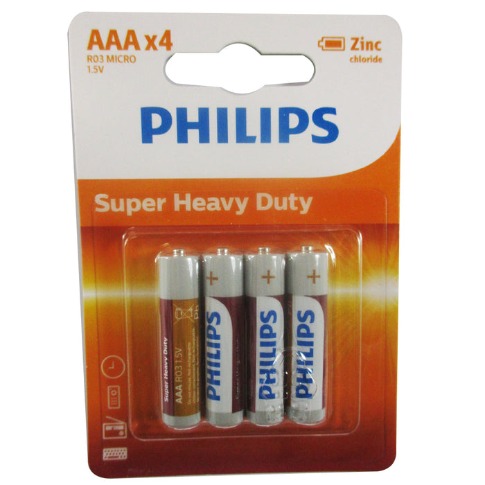 Pack 48 Philips AAA Batteries Triple A R03 1.5V Toys Heavy Duty Exp 2022 Lot Box