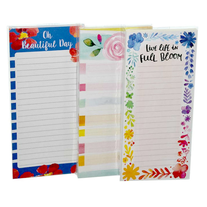 6 X Magnetic Note Memo Pads Grocery Shopping To Do Lists Notepad Stick To Fridge