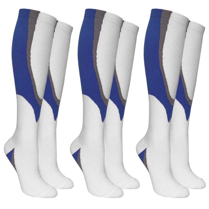 3 Pairs Compression Socks Women Men 8-15mmHg-Circulation Running Athletic L-XL