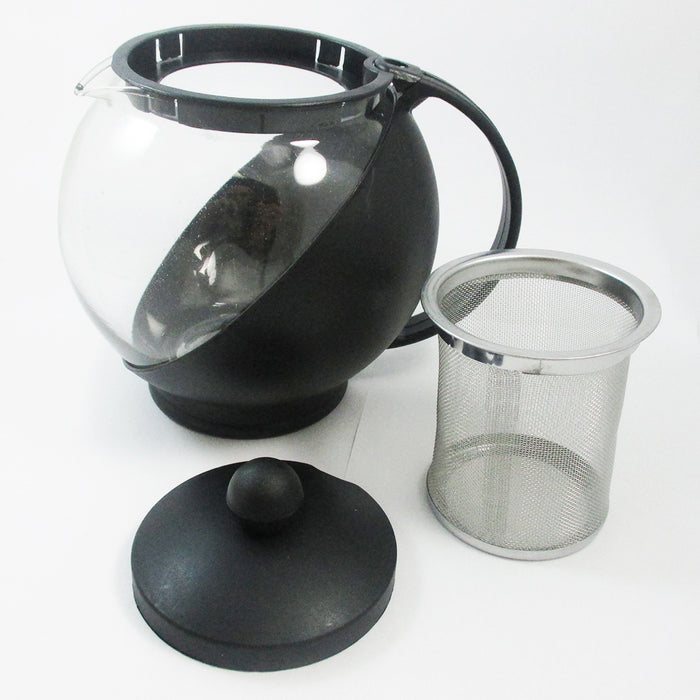 1 Pc Glass Tea Kettle Pot Thermo Teapot Filter Brewer Steep Infuser Coffee 25 Oz