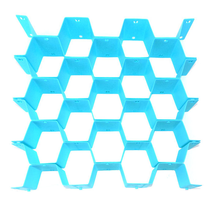 2PC Drawer Organizer Foldable Divider 17 Slots Section Sock Belt Scarf Underwear