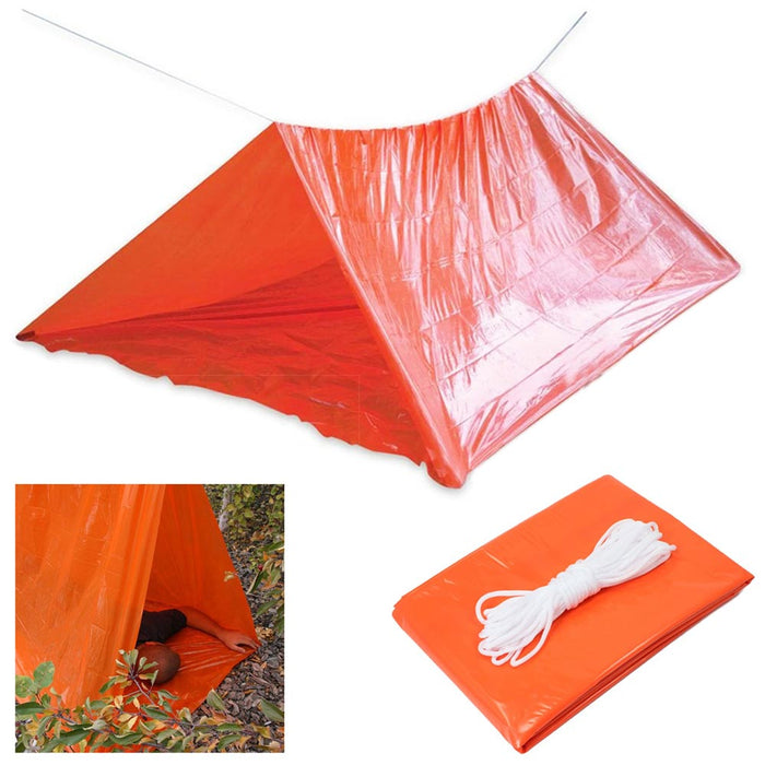 Emergency Tent Shelter 2 Person Compact Tube Survival Camping Sleeping Outdoor