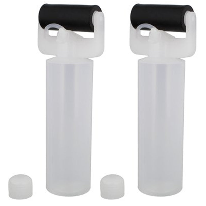 2 Glue Roller Bottle Applicator 8 Oz 2-1/2" Wide Roller Reusable Paste Dispenser