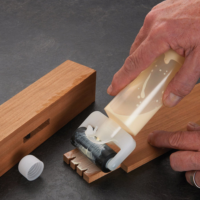 2 Glue Roller Bottle Applicator 8 Oz 2-1/2" Wide Roller Reusable Paste Dispenser