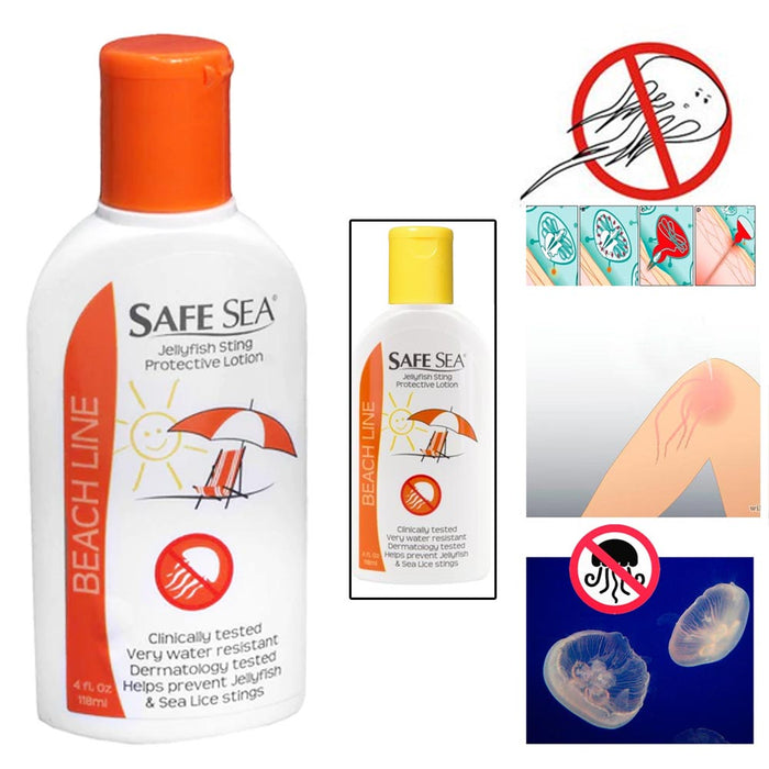 1 SafeSea Anti Jellyfish Sting Protective Lotion Cream Sea Lice Coral Waterproof