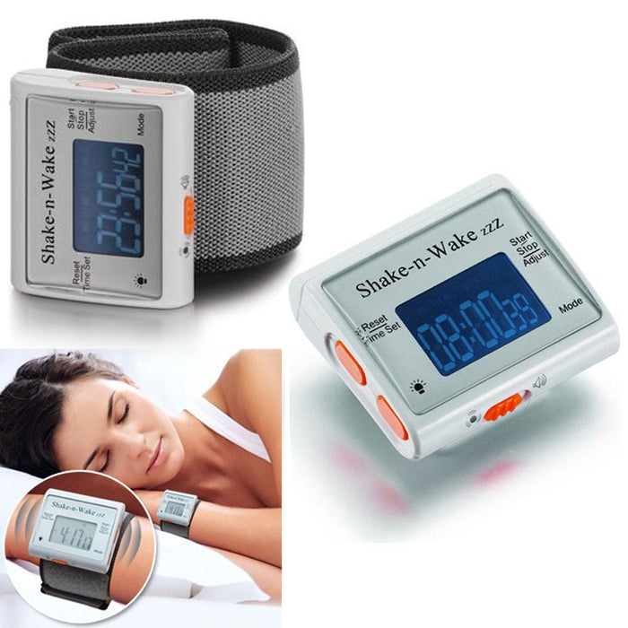 Silent Vibrating Personal Alarm Clock Shake N Wake Wrist Watch Digital AllTopBargains Silent Vibrating Personal Alarm Clock Shake N Wake Wrist Watch Digital AllTopBargains